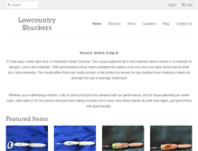 Tablet Screenshot of lowcountryoystershuckers.com